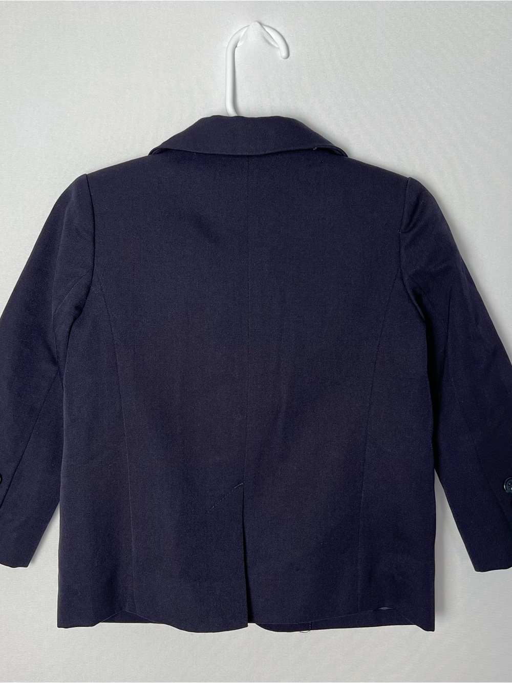 Janie and Jack Baby Boy Wool Button Up Blazer Sport Coat Navy Blue 18-24 Months - Picture 4 of 8